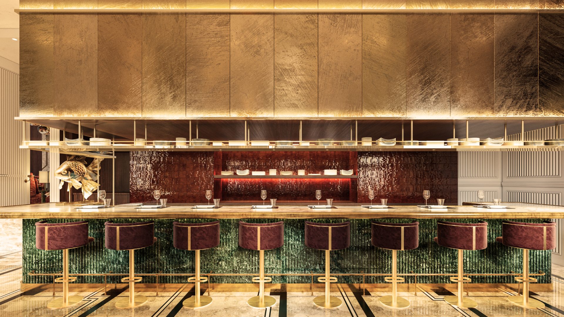 99 Sushi Bar & Restaurant, St. Regis Budapest &mdash; interior view