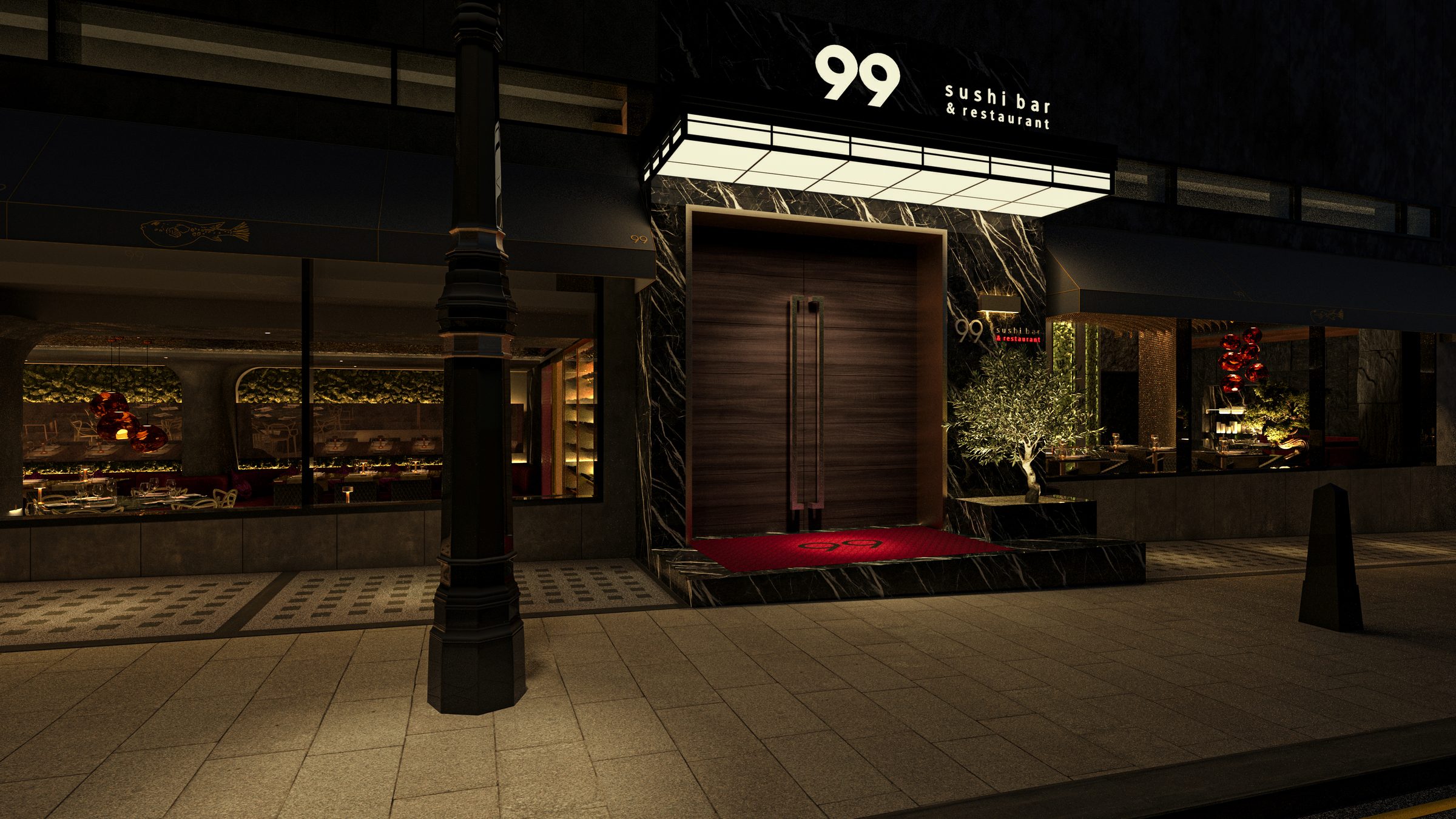 99 Sushi Bar & Restaurant, Mayfair &mdash; interior view