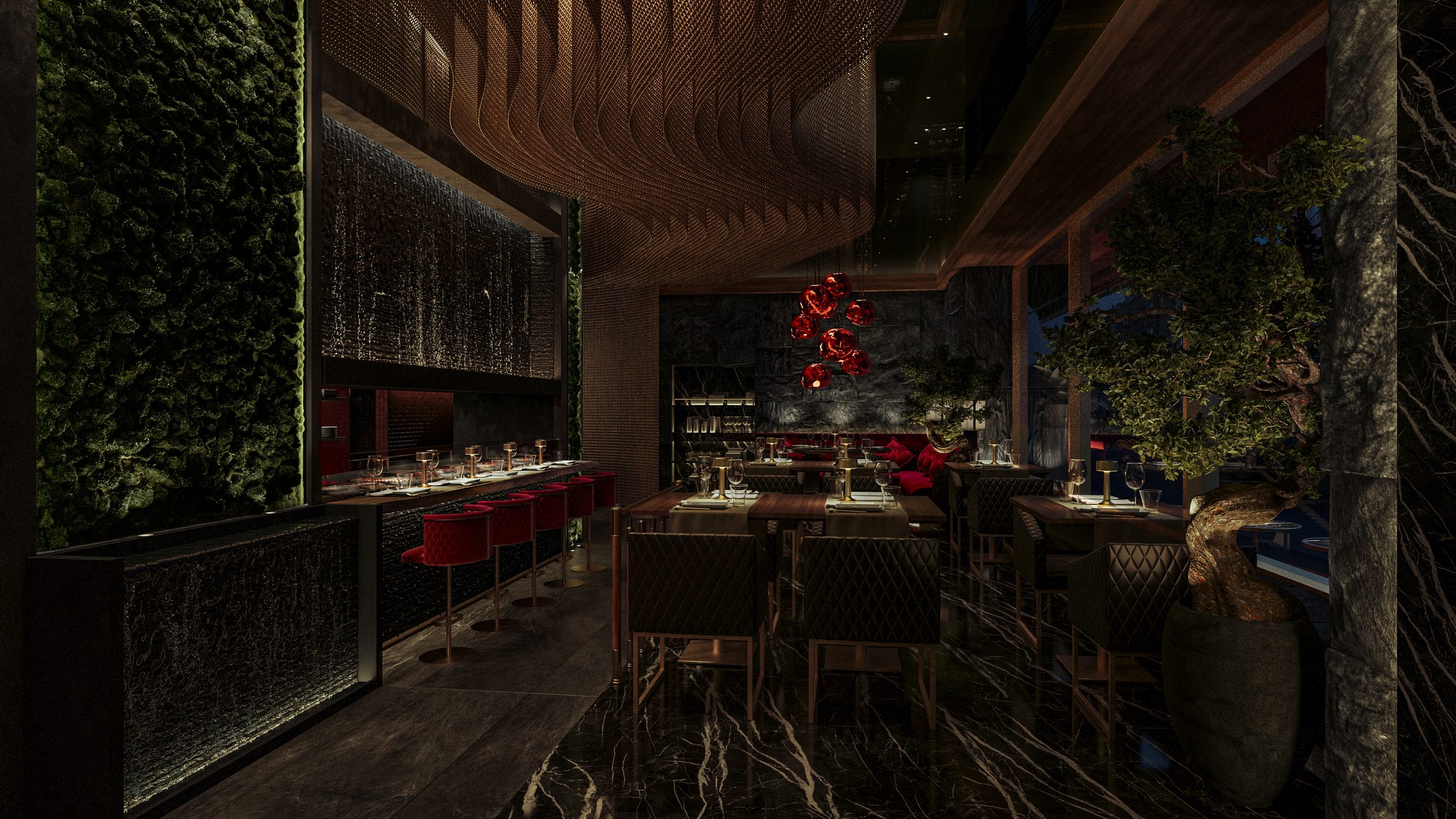 99 Sushi Bar & Restaurant, Mayfair &mdash; interior view