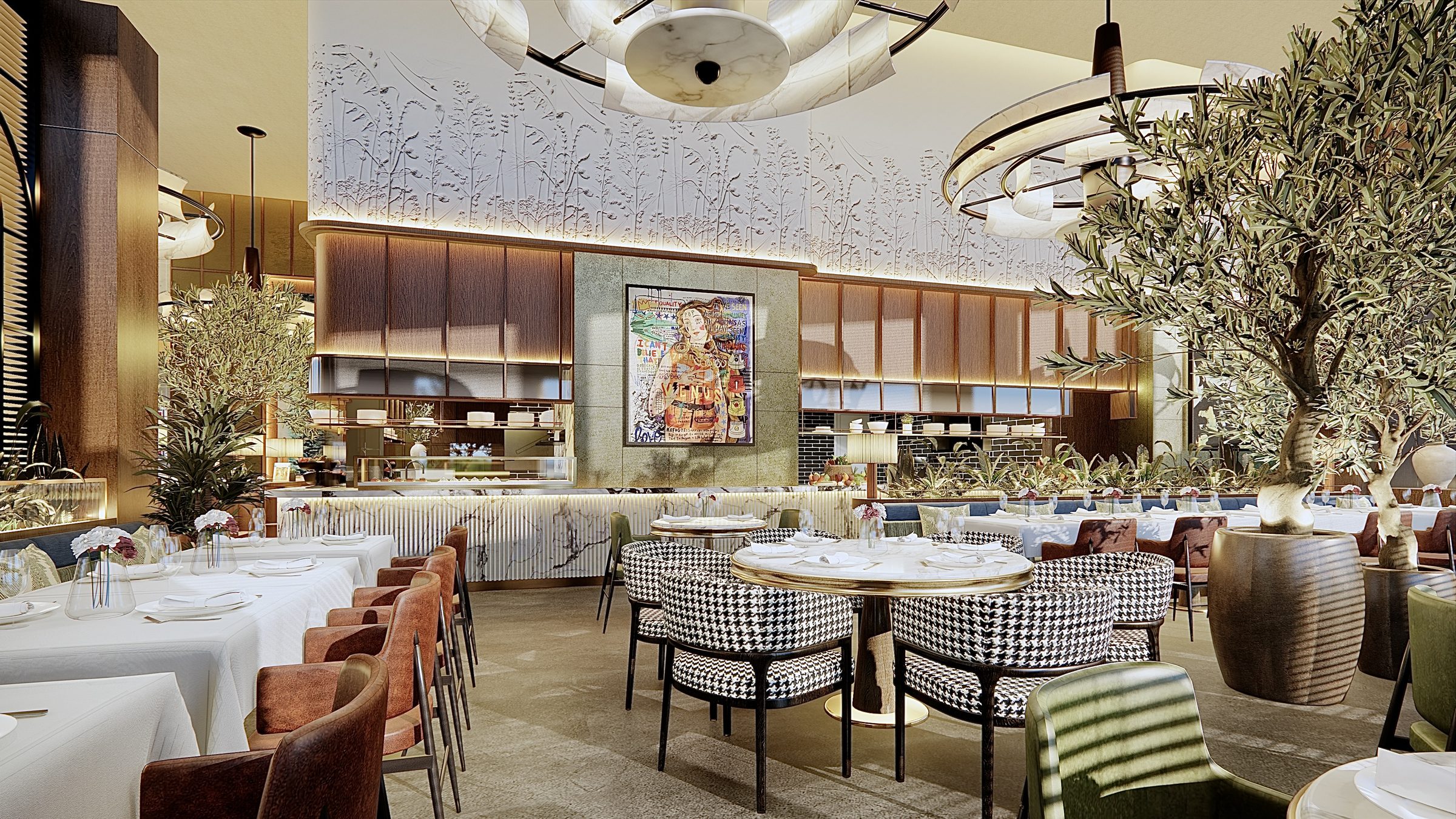 Novikov Cafe, Doha &mdash; interior view