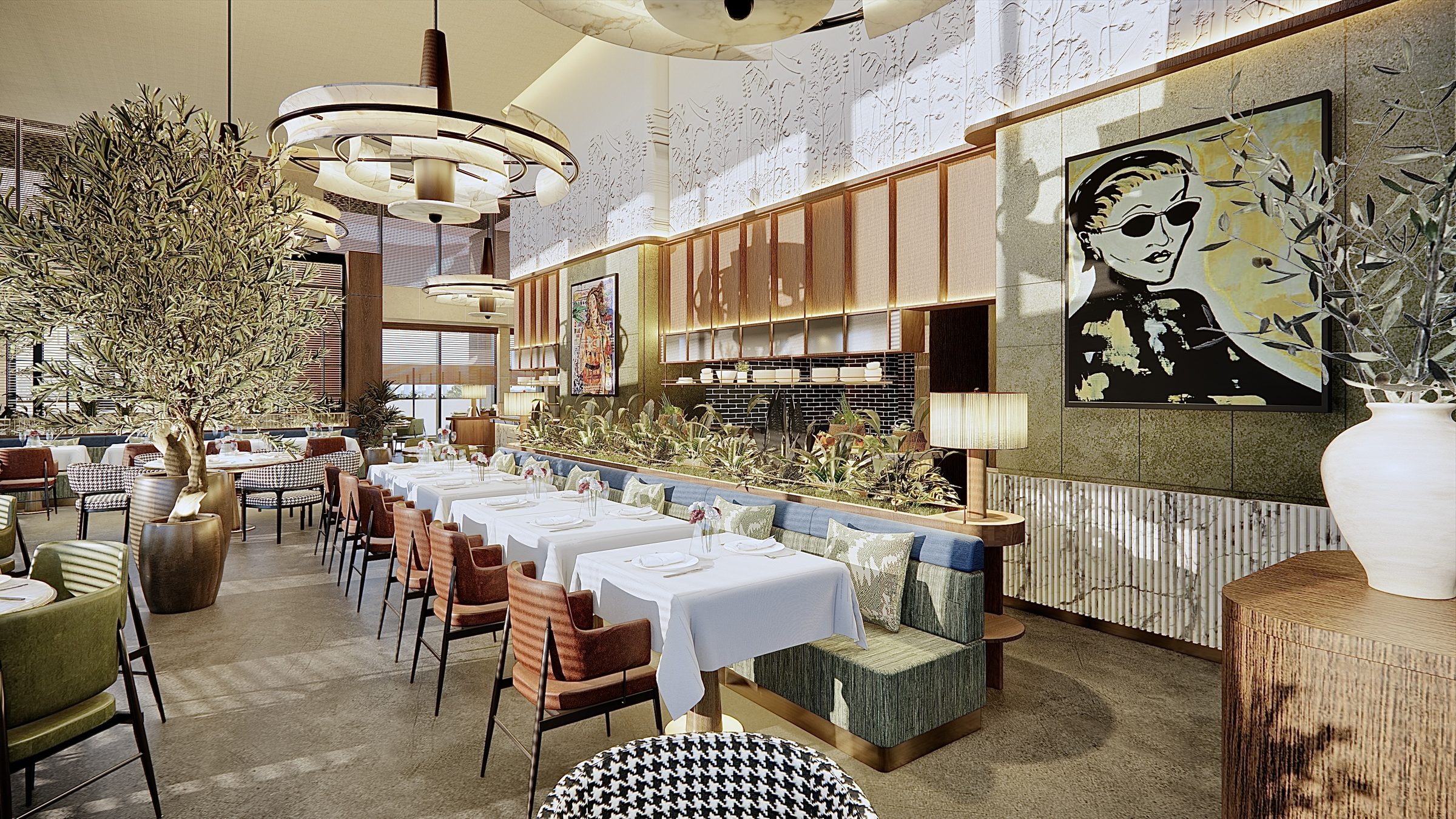 Novikov Cafe, Doha &mdash; interior view