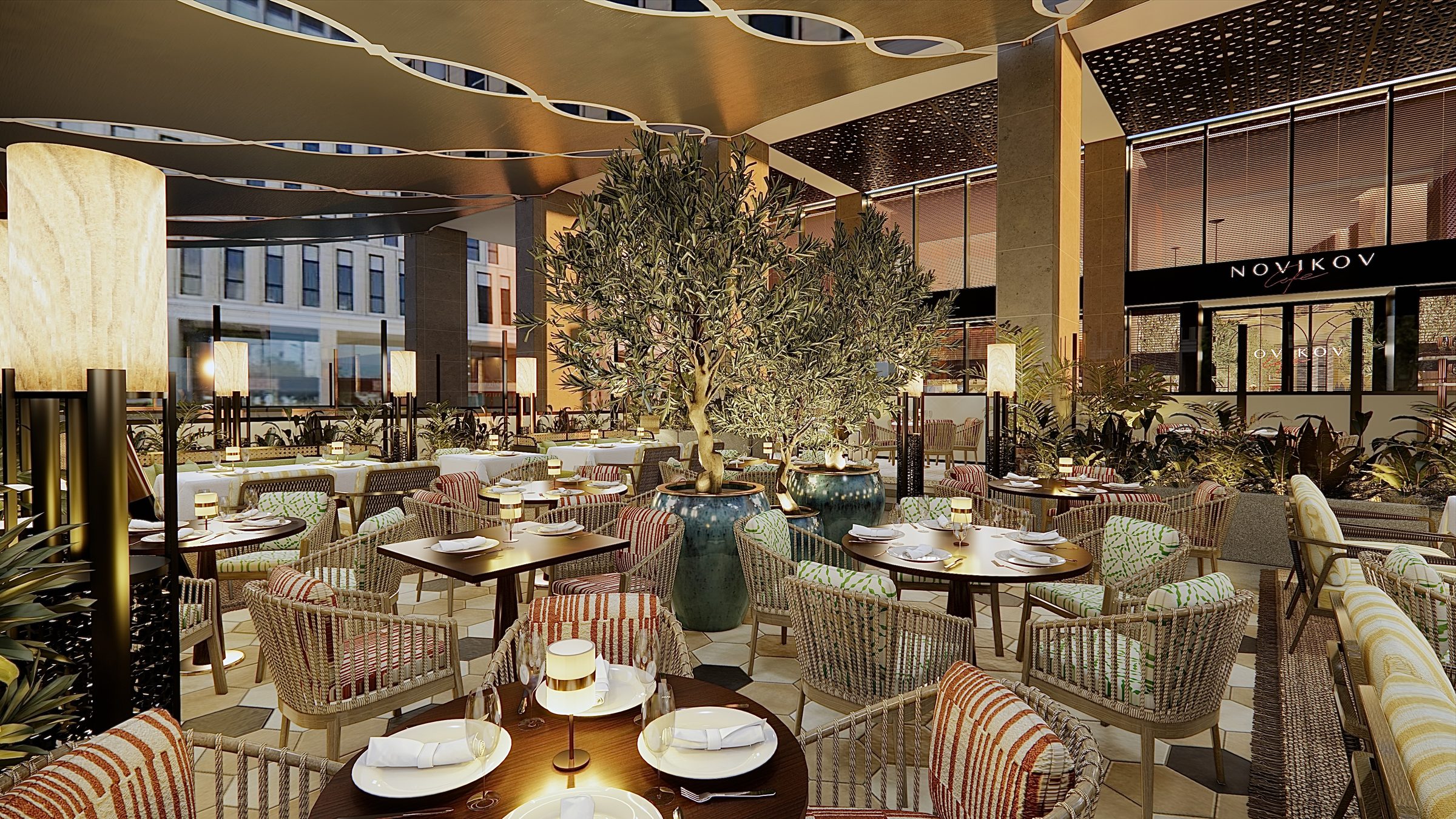 Novikov Cafe, Doha &mdash; detail