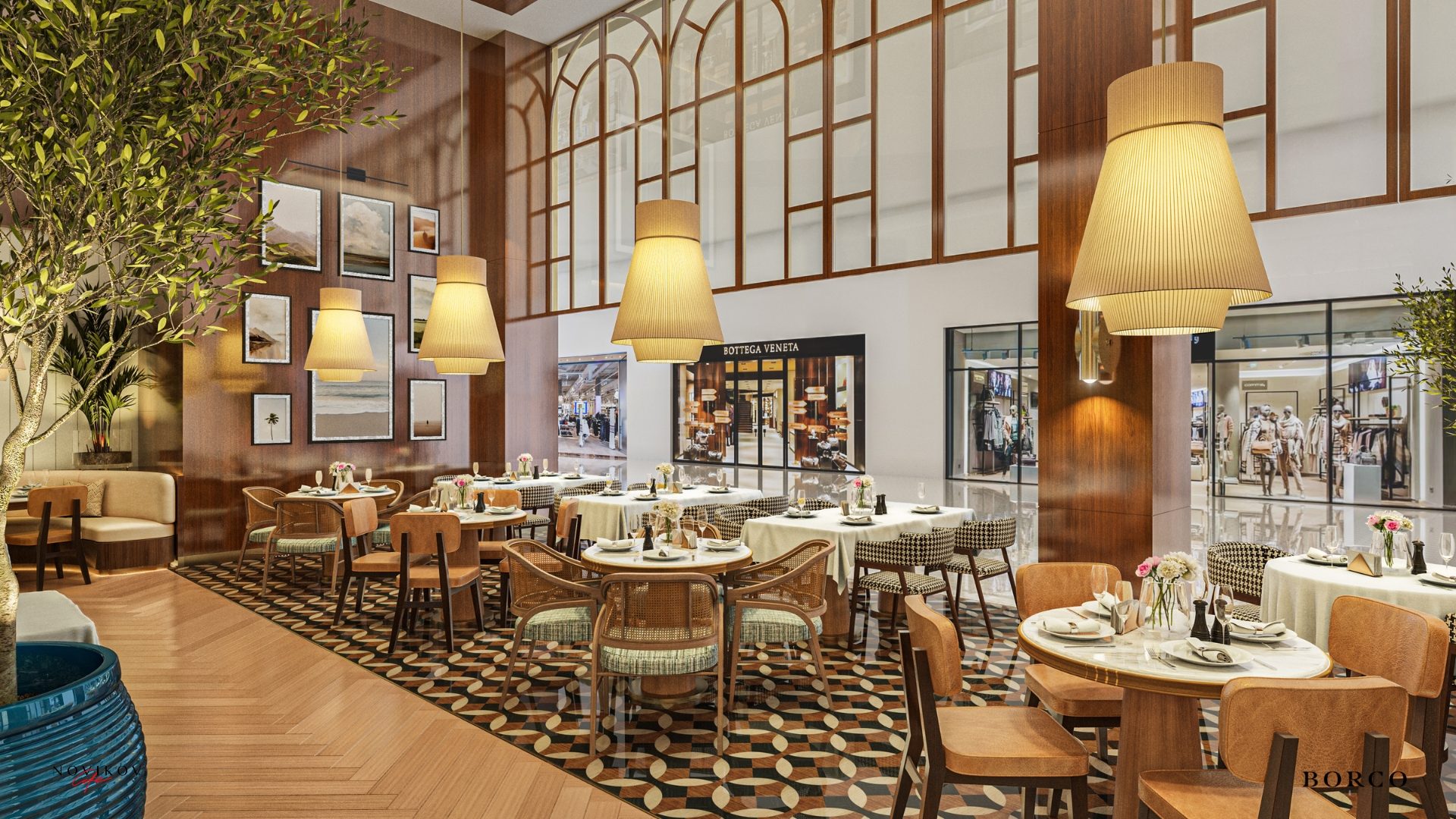 Novikov Cafe, Palm Jumeirah &mdash; detail