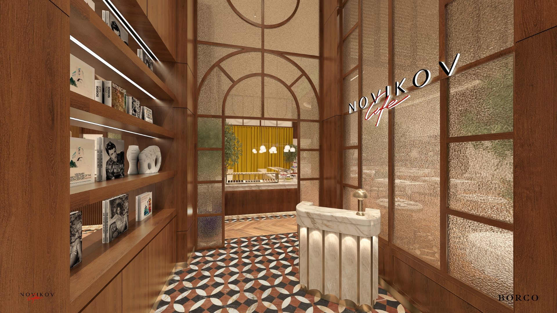 Novikov Cafe, Palm Jumeirah &mdash; detail